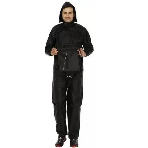 N G Products Men's Rain Coat for Rainwear Waterproof Rain Jacket Long Sleeve Raincoat Nylon Fabric Men's Raincoat