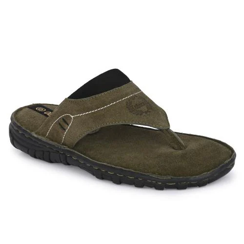 Accentor Handcrafted Genuine Leather Slip on Slippers For Men