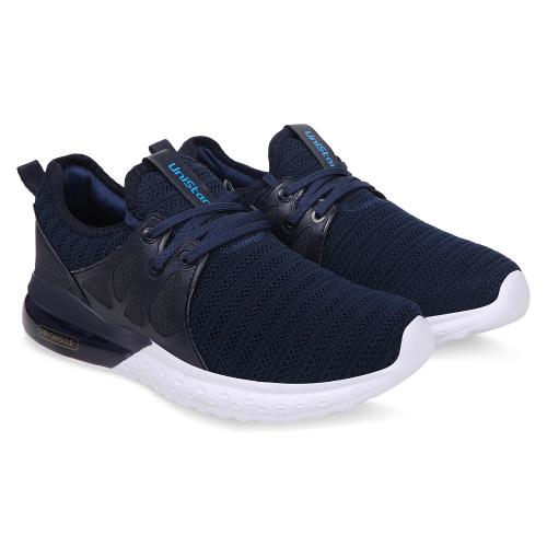 Unistar Men'S Navy Comfortable And Stylish Walking, Running, Gym Sports Shoes