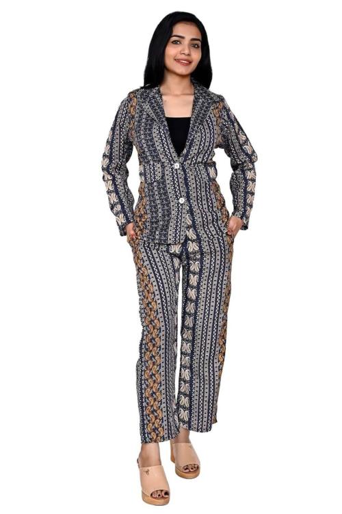 Fellamo Girls Navy Blue Blazer, Trouser