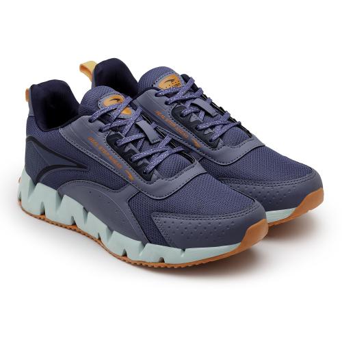 Asian Zigzag Blue Sports Running Shoes for Men