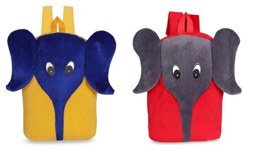 Kiddiewink Soft Plush Cartoon School Backpack Bag For Kids (2 to 6 Years) Pack of 2