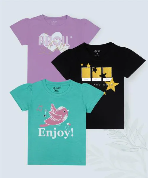 J & JP Girls Tshirts Trendy collctions - 9-10 Y