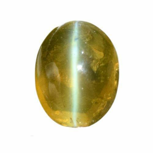 The Gallery of Gemstone 5 Carat Cat Eye Stone Original Certified 5.5 Ratti Lehsuniya Stone