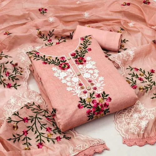 Panzora Chanderi Elegance Salwar Suit Dress Material