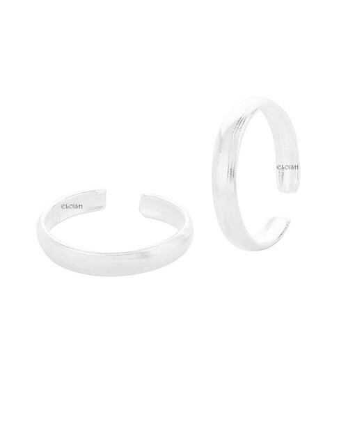 Buy ELOISH Sterling Silver Pair of Beautiful Toe Rings Online at Best