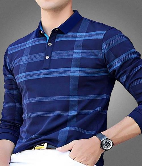 TRY THIS MEN COLLAR NECK COTTON T-SHIRT