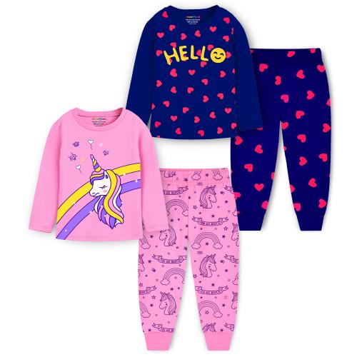 Trampoline Girls Tshirt & Pyjamas Set (Pack of 2)