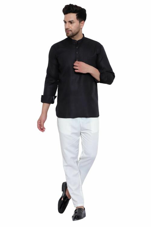 VOLRIX Men's Short Kurta Pant Set