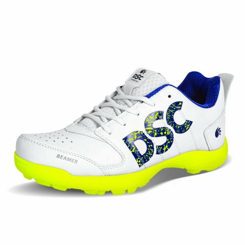 DSC Beamer Cricket Shoes, Color - Fluro Yellow, UK 8