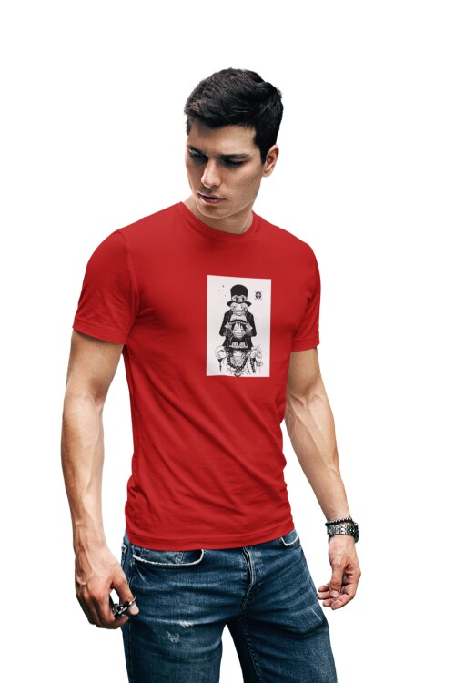 Red - Medium Luffy Ace Sabo One Piece T shirt For Men TeesTheDay