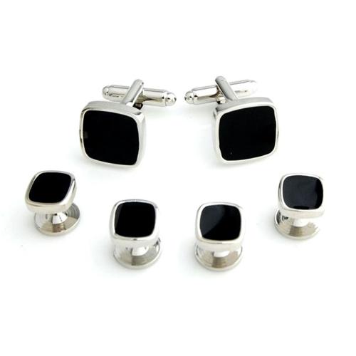 Buy Peluche Crystal Studded Cufflink & Shirt Studs Set Online at Best