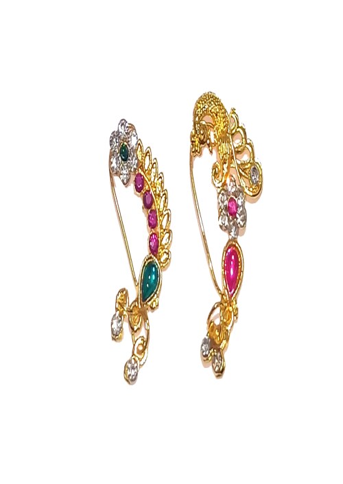 Buy Adhira's Traditional maharashtrian Nosepin/nath/Pressing Nose pin