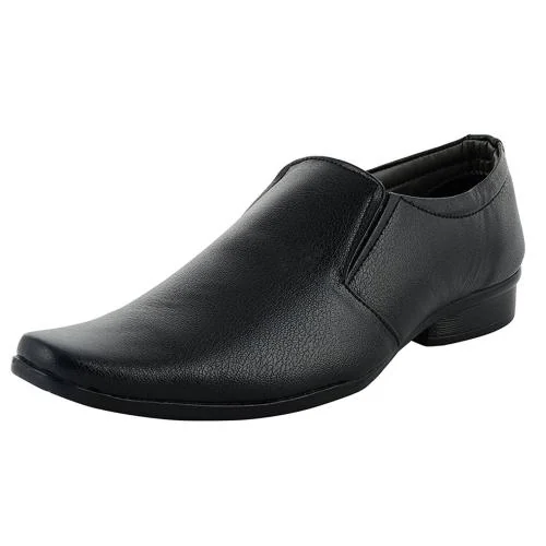 Vitoria Black Slip-On Formal Shoes For Men And Boys