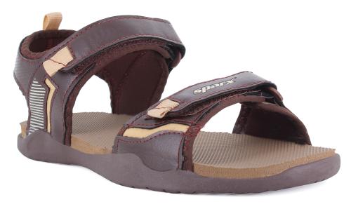 Sparx Men SS-122 Brown Beige Floater Sandals