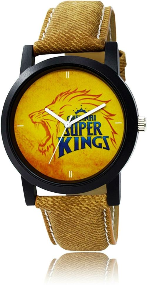 OM DESIGNER Wrist Watch Yellow Dial Yellow Strap Watch for Men and Boys