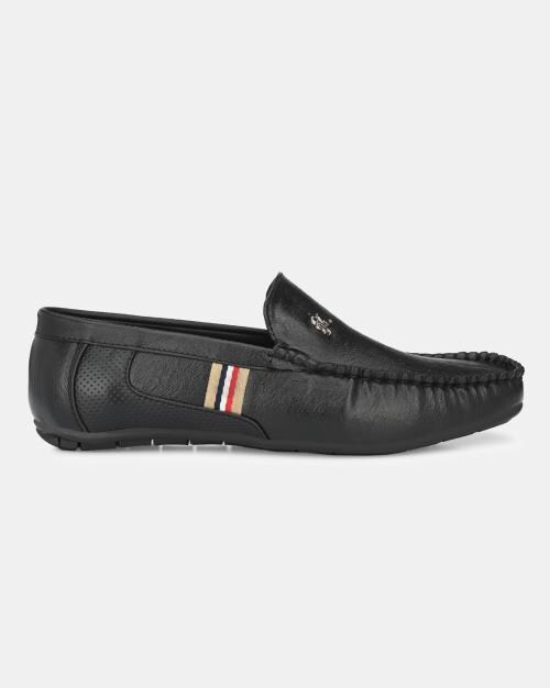 LeatherKraft Men's Black Loafers