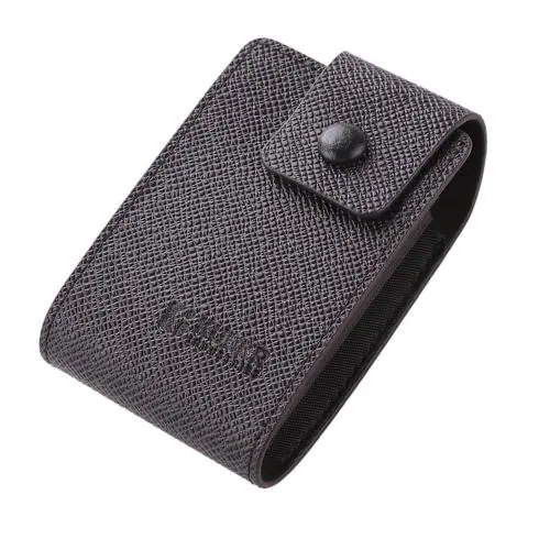 Kuber Industries Brown Leather Card Holder Wallet For Men Women