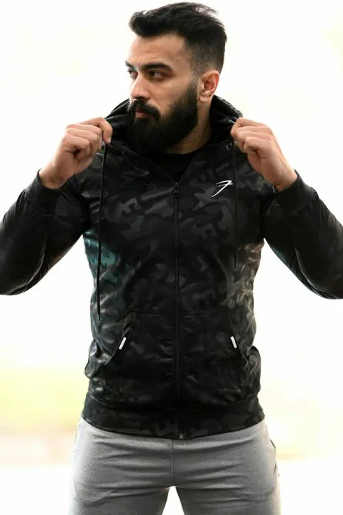Fuaark Camo Jacket Black