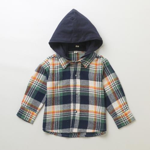 Sweet Lime by AS Multicoloured Checks Cotton Flannel Hoodie Long Sleeve Shirt - Detachable Hoodie