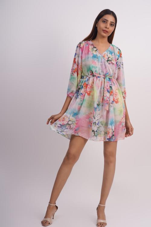 Rajoria Instyle Georgette Digital Printed Beach Wear Designer Kaftan Multicolored Free Size for Women RDK-4-L|DRESS|WOMEN DRESS|KAFTAN|KAAFTAN|BEACH WEAR|WOMEN WEAR|KURTI|TOPS|TOP|PARTY WEAR|WOMEN WESTERN DRESS