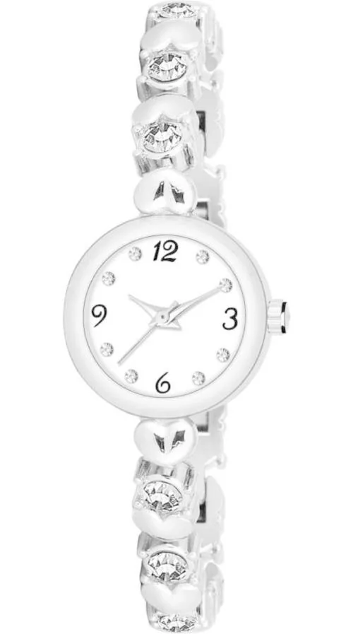 Zuperia Bracelet Chain Diamond Studded Analog Watch for Girls And Women - Pack of 1