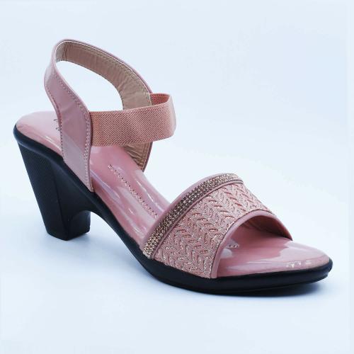 HardWood Pink Heeled Sandals for Women