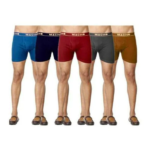 IGNOTO Amul Macho (Pack of 5)(85CM) Men's Long Cotton Fine Trunk (Colour: Assorted)
