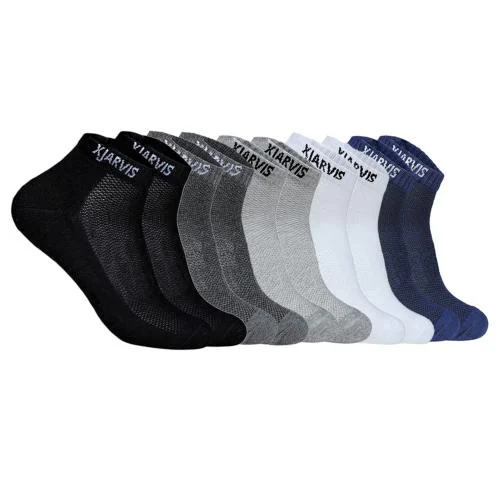 Buy XJARVIS Men's and Women's Combed Cotton Ankle Length Socks With All