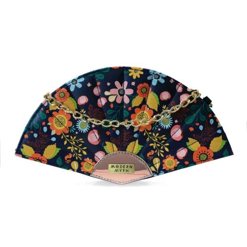 Floral Paradise Rosegold Print Fan Bag