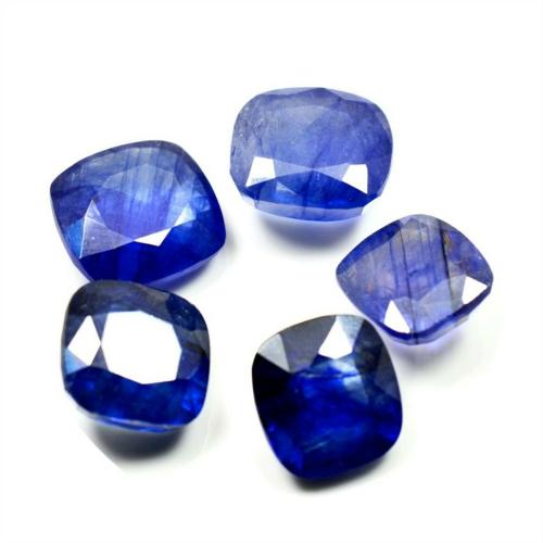 55Carat Natural Blue Sapphire at Wholesale Rate 8.25 Ratti 7.5 Carat Cushion Shape Nilam Loose Gemstone 1 Pcs