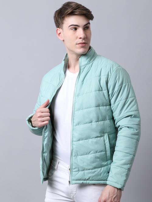 puffer jacket mint green
