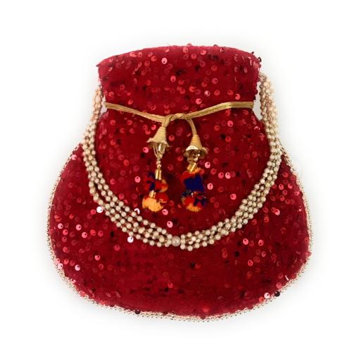 Buy WOMEN'S SEQUIN PINK POTLI BAG Online at Best Prices in India JioMart.