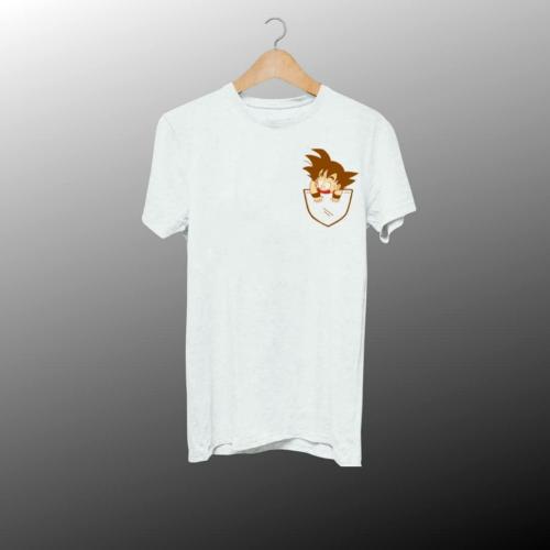 ME HOON NA Mens 100% Combed Cotton Pocket Boy Printed T-Shirt - White (X-Large)