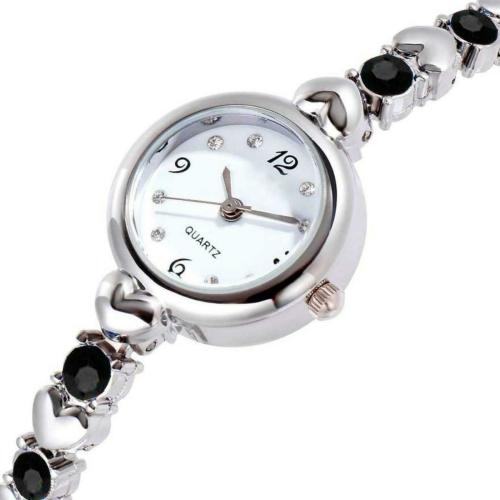 TWIXY Analog White Dial and Silver Strap Watch for Girls