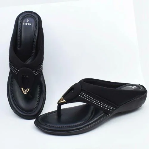 HardForce Black Wedges For Women || Heels For Women || Sandals for Women||