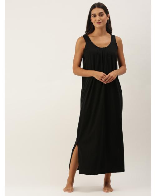 Red Rose - Long Cotton Camisole For Women - Camisole Nighty for Women - Nighty Slip