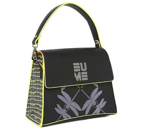 Eume Black Vegan Leather For Women Handbag