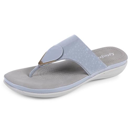 Lotusfeet Extra Soft womens Flat Slippers Flip-Flops Fashion Stylish Casual Comfortable Orthopedic Lightweight Slip-on Sandals for Girls Slipper for Women Daily Use Casual Wear 36 Euro Grey