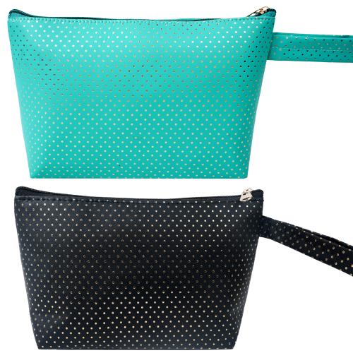 Orviz Cosmetic Bag Pouch For Women ( Teal + Black )