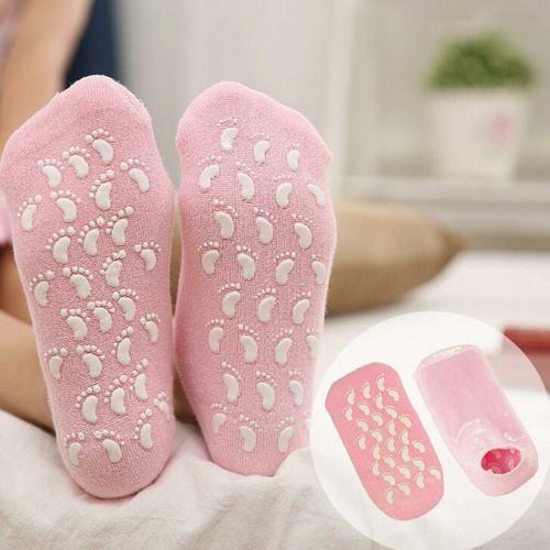 NAKLANG Silicone Gel Moisturizing Ultra-Soft Spa Socks For Repair Dry Cracked Feet And Ankles, Skincare, Footful Beauty, Spa Moisturizing Gel Socks,Spa Socks for cracked heels Pack of 3 Set