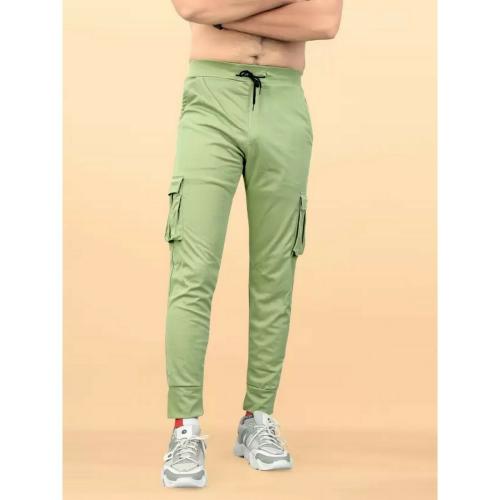 Buy LADIESORA FASHION Men Solid Light Green Track Pants Online at Best