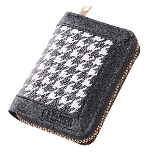 Kuber Industries White Leather Card Holder Wallet For Men Women