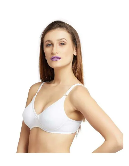 Buy Women's Cotton Non-Padded Wire Free Sports Bra Full-Coverage