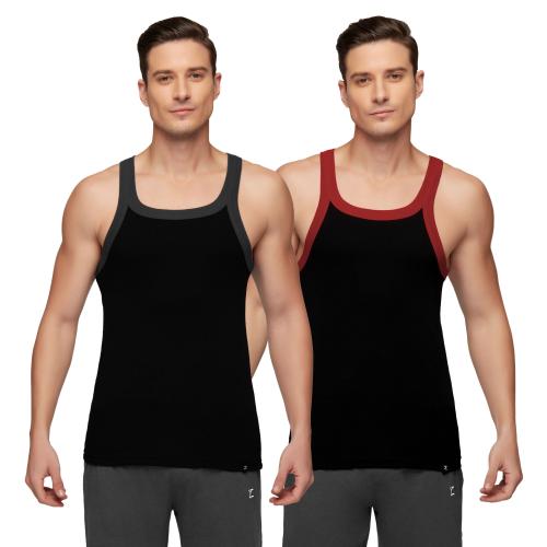 XYXX Pack of 2 Super Combed Cotton Pace Men Vests