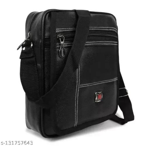 Fatima Stylish Trendy Comfy Sling Bag for Men-Black