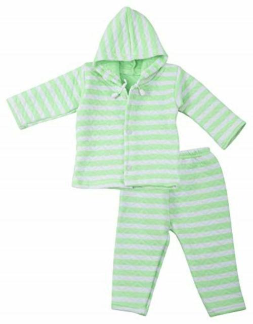 Dowin Thermal Front Open Polyfill Baby Suit for Winters(Thermal_Suit_Polyfill_Green_M)