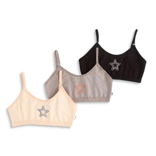 You Got Plan B Starry Training Bras (Set of 3) for Teenage Girls