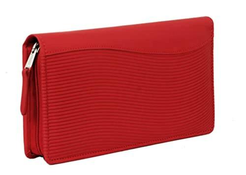 Sukeshcraft Dark Mehroon Polyurethane Cheque Book Holder for 50 Cheque Leaf, 10 Cards, Currency, Passbook