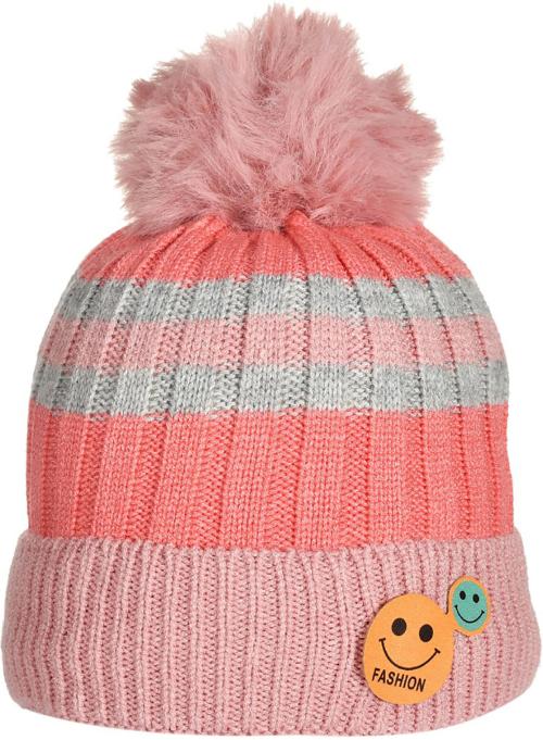Soku Shopee Boys and Girls Pink Wool Blend Cap